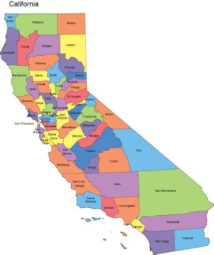 California Map With Counties