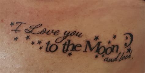Tattoo I Love You To The Moon And Back