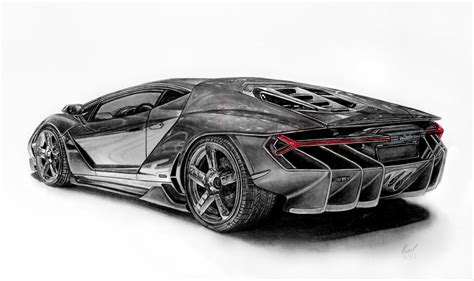Lamborghini Pencil Sketch At Explore Collection Of