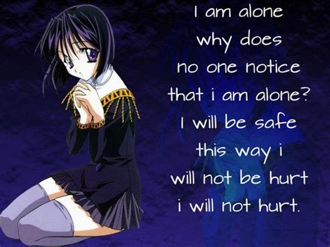 Anime Quotes About Being Alone Quotesgram