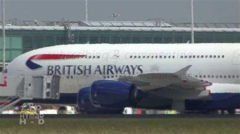 First Ever Airbus A380 British Airways Landing London Stansted Airport