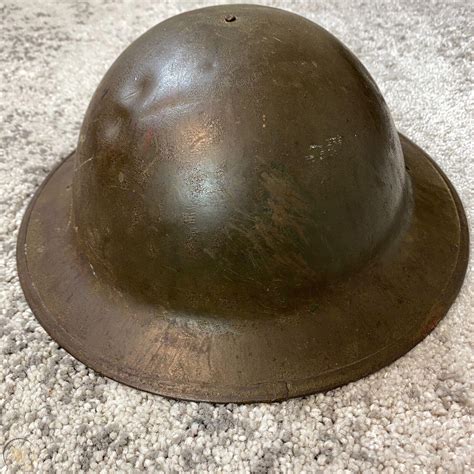 Original 1917 Wwi Us Army Doughboy Steel Helmet 3941268998