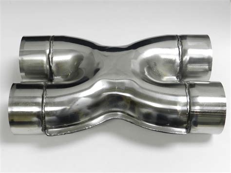 Universal X Pipe Stainless Steel Custom Exhaust Crossover 3 Inch Chro
