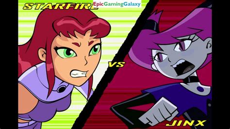 Starfire Vs Jinx In A Teen Titans Battle Blitz Match Battle Fight