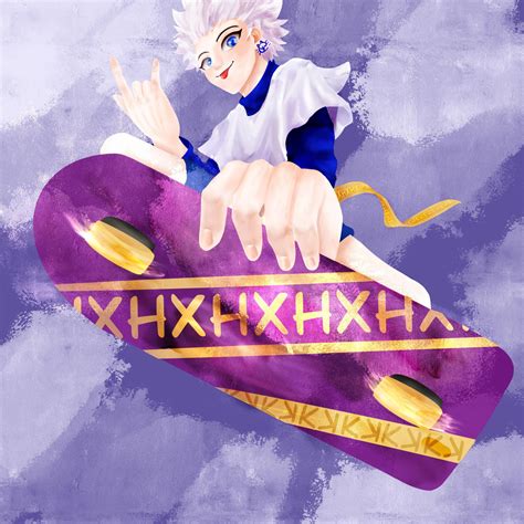 Killua X Skateboard I Just Added The Nails For Him Rhunterxhunter