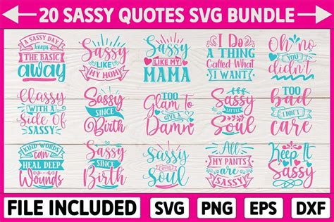 Sassy Quotes Svg Bundle Bundle · Creative Fabrica