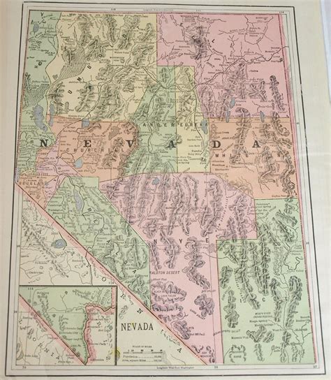 Iliffs Imperial Atlas Of The World 2 Maps Utah Nevada