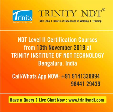 Subsea Ndt Level I Ii Training Courses Riset