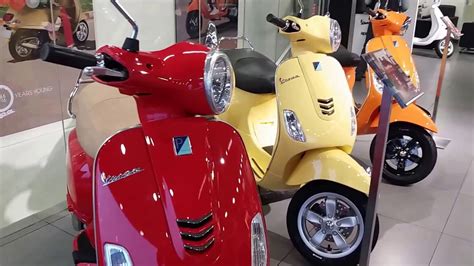 Vespa All New Colors And Models Detail Walkaround India Showroom 1080p Youtube