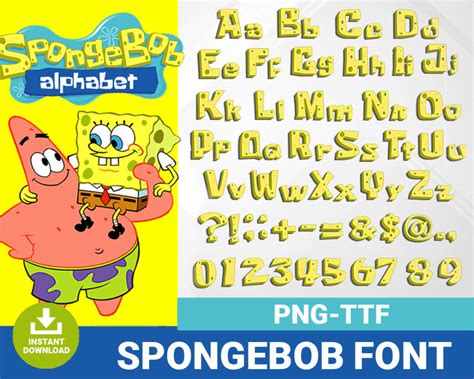 Spongebob Font Alphabet Svg Svgforcrafters Free And Premium Svg Cut Files