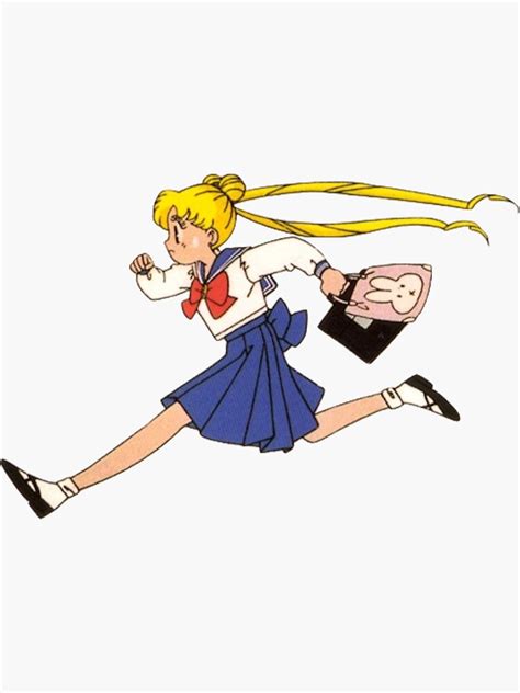 Running Anime Sticker For Sale By Ginabellpepper Redbubble