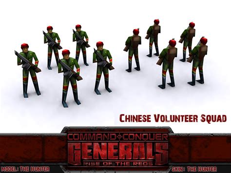 Chinese Volunteer Squad Image Rise Of The Reds Mod For Candc Generals