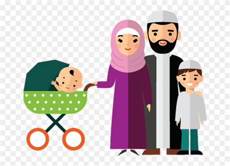 Discover 668 free family clipart png images with transparent backgrounds. Pengajian Ldii Twitter Tweet - Muslim Family Cartoon ...