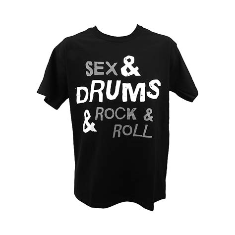 Sex And Drums And Rock And Roll Drummer Tshirt Large Black Reverb
