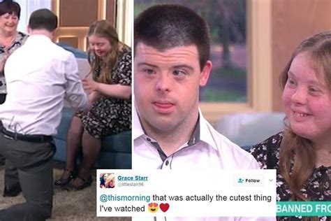 This Morning Viewers In Tears As Down S Syndrome Couple Who Were Banned From Kissing At Their