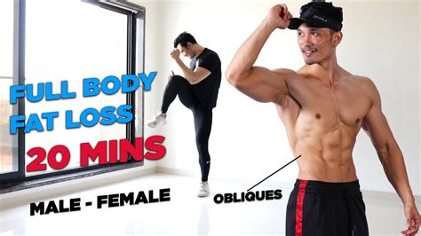 Best Full Body Workout To Lose Fat 🏋🏻‍♂️ 20 Mins No Equipment Male