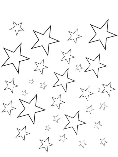 Estrellas Para Colorear 🥇 ¡dibujos Para Imprimir Y Pintar