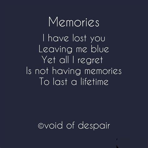 Memories Memories Poems Despair