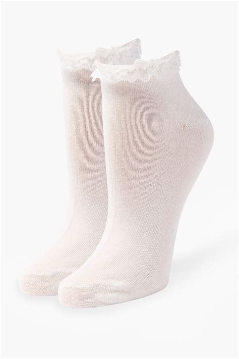 Lace Trim Ankle Socks
