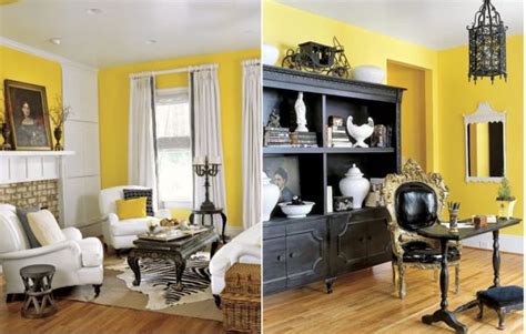 How To Decorate With Black White And Yellow