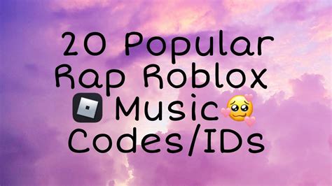 20 Popular Rap Roblox Music Codes IDs September2020 YouTube