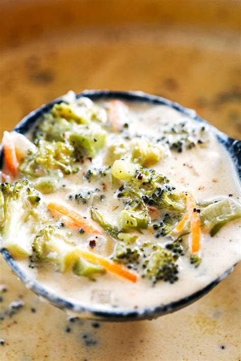Creamy Broccoli Cheddar Soup Eat Yourself Skinny