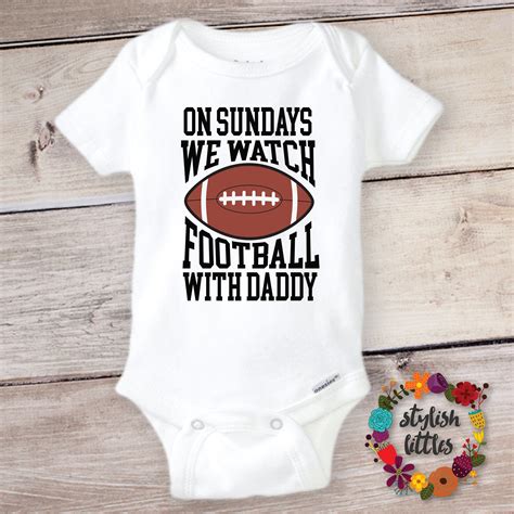 Sunday Football Baby Onesie Kids Shirt Funny Baby Onesies Etsy