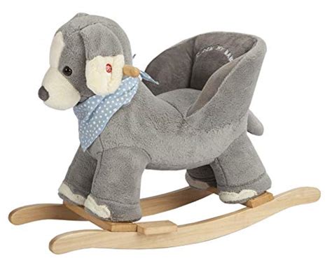 Keep your baby's senses stimulated with an exclusive baby activity chair. Gifts - ROCK MY BABY Gray Dog with Chair,Plush Stuffed ...