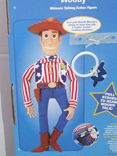 Stars And Stripes Pull String Talking Woody Doll Disney Pixar Toy Story