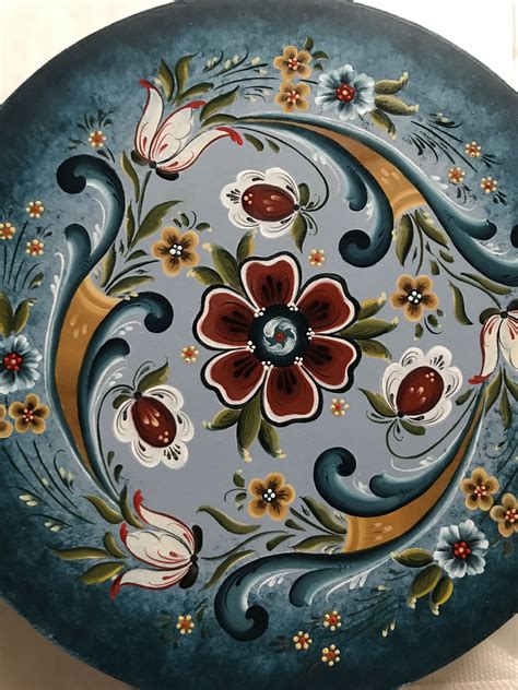 Old Rogaland Rosemaling Folk Art Flowers Folk Art Painting