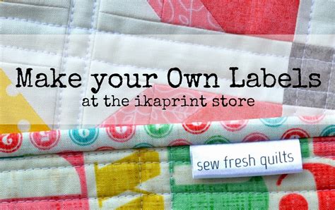 Presentation5 by alia elbosaty 5877 views. Sew Fresh Quilts: IKAPRINT fabric labels GIVEAWAY!