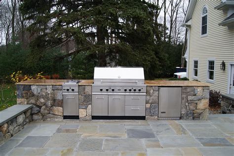 Outdoor Kitchen Built By Freddys Landscape Company Outdoor Kitchen