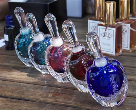 Exquisite Hand Blown Glass Bottles With Natural Perfume Joanne Bassettjoanne Bassett