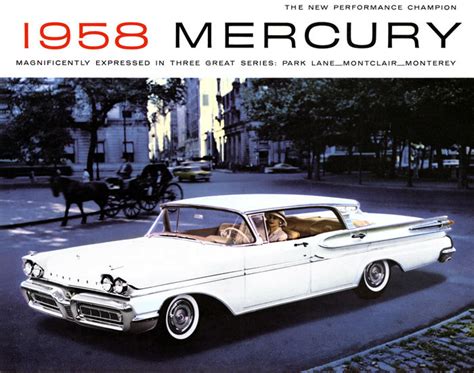Plan59 Classic Car Art Vintage Ads 1958 Mercury Brochure Form