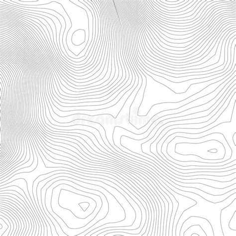 Topographic Abstract Contour Map Background Elevation Map Hollow