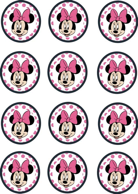 Free Printable Minnie Mouse Cake Topper Printable Word Searches