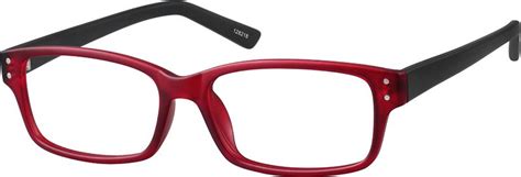 Red Rectangle Glasses 128218 Zenni Optical Eyeglasses Eyeglasses Glasses Eyeglasses