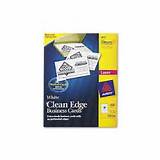 Avery Clean Edge Business Cards Laser Images