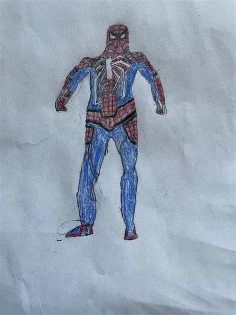 Spider Man Ps4 Advanced Suit Drawing Rinclusiveart