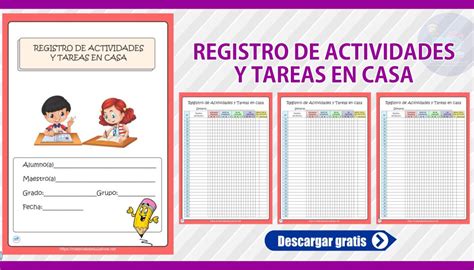 Registro De Actividades Y Tareas En Casa