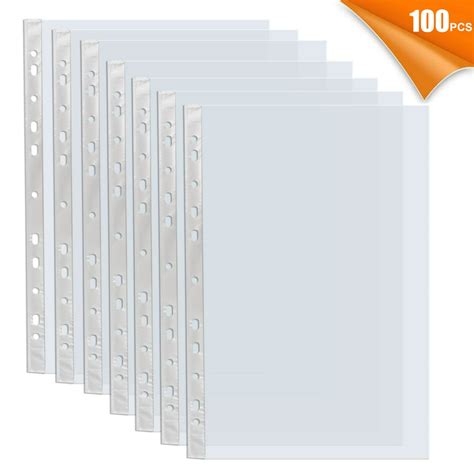 Sheet Protectors 100pcs 85 X 11 Inches Clear Page Protectors For 11