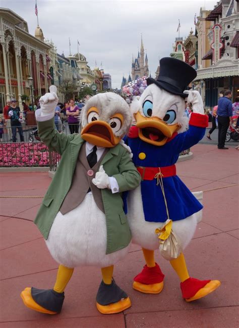 Ludwig Von Drake And Scrooge Mcduck Disney World Characters