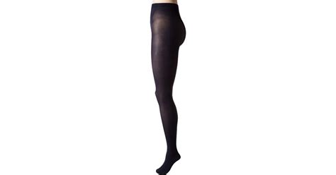 Hue Cotton Opaque Tights In Navy Blue Lyst