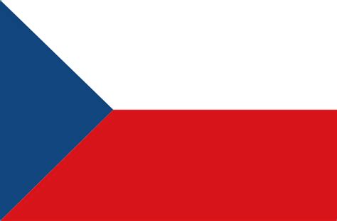 Trójkąt czeski) sięgającym do połowy długości flagi. File:Flag of the Czech Republic alt.svg - Wikimedia Commons