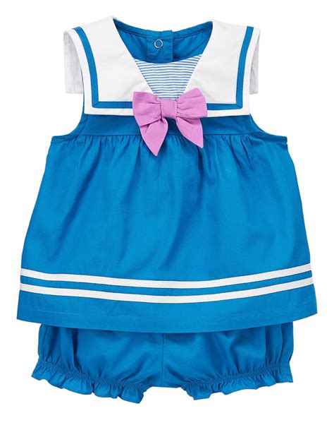 Sailor Two Piece Set Newborn Girl Outfits Toddler Outfits Newborn