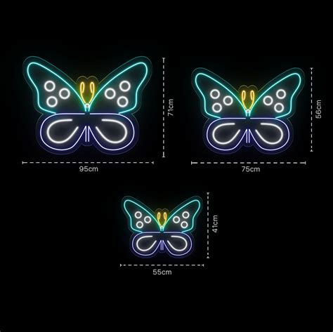 Blue Butterfly Neon Letras Y Carteles De Neón Personalizados Online Oh