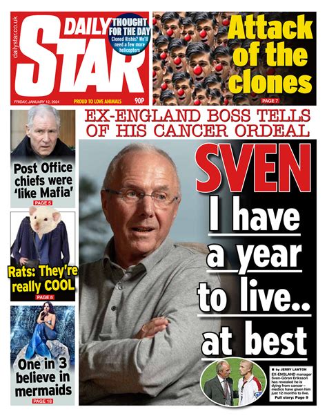 Daily Star Front Page 12th Of January 2024 Tomorrows Papers Today