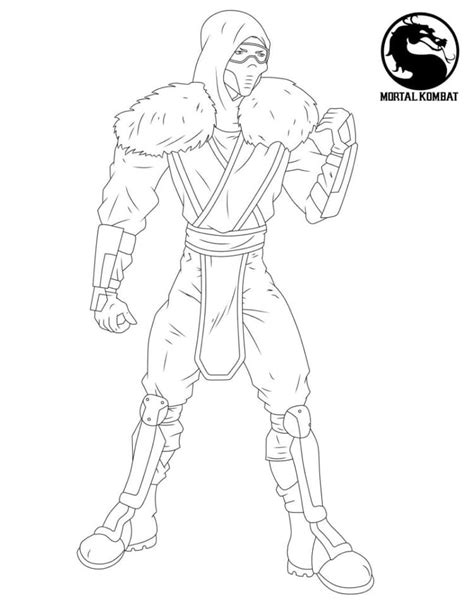 Mortal Kombat Sub Zero Coloring Page Download Print Or Color Online For Free
