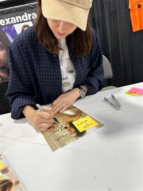 Alexandra Daddario Proof Signing Photo From RACC Autograph Collector