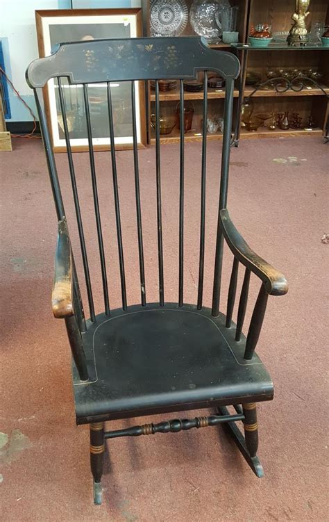 Black Painted Rocking Chair